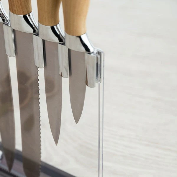 Set of Kitchen Knives and Stand Quid Baobab (5 pcs)