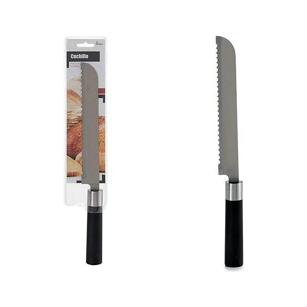 Serrated Knife Black Steel (2,5 x 37,5 x 7,5 cm)