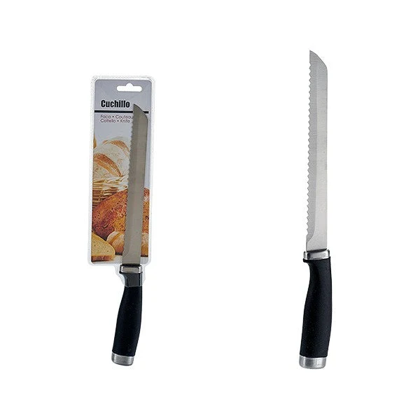 Serrated Knife (2 x 33 x 3 cm) Stainless steel