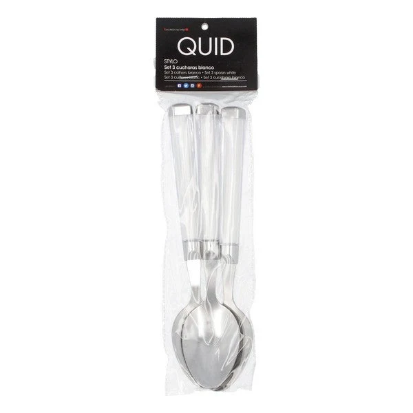 Set of Spoons Quid Stylo (3 pcs) Stainless steel