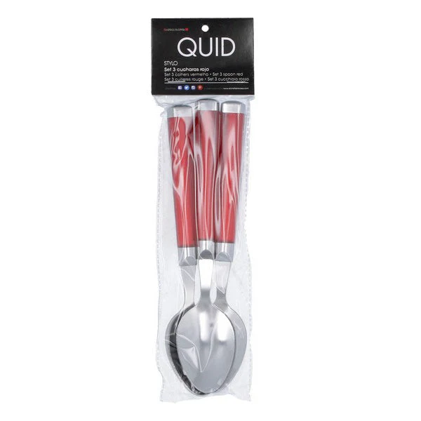Set of Spoons Quid Stylo (3 pcs) Stainless steel