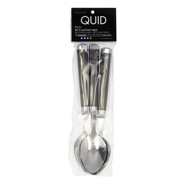 Set of Spoons Quid Stylo (3 pcs) Stainless steel