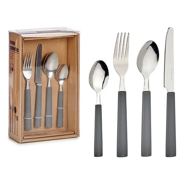 Cutlery set Grey Stainless steel (16 Pieces)