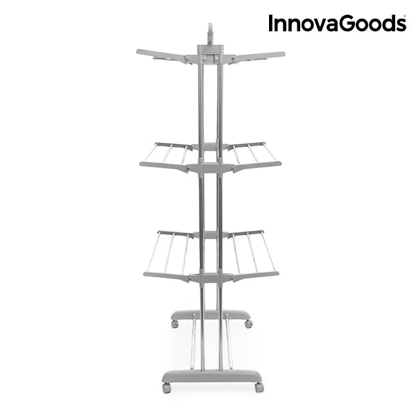 InnovaGoods Folding Rack with Wheels (18 Bars)