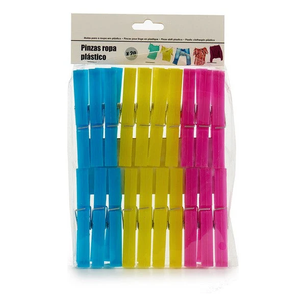 Clothes Pegs Plastic (20 Pieces)