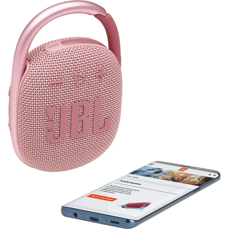 JBL Bluetooth 5-Watt Waterproof Portable Speaker CLIP4BTPINKAM