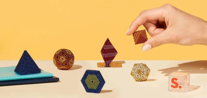 Jeu billes magnétiques Speks - Bleu foncé