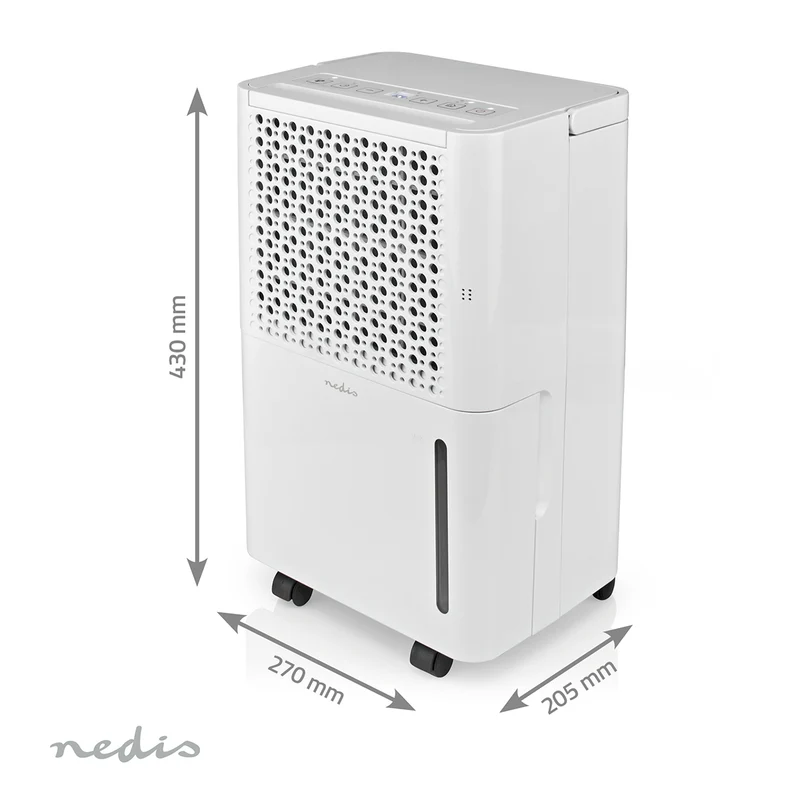 Luchtontvochtiger 10 l/Dag - Ontvochtiging / Automatisch / Was drogen / Ventilatie - Ja
