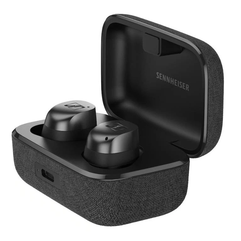 Écouteurs Boutton Momentum sans fil à réduction de bruit. Sennheiser MTW4-BG - Noir Graphite