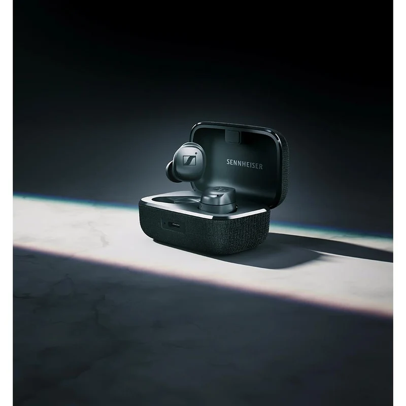 Écouteurs Boutton Momentum sans fil à réduction de bruit. Sennheiser MTW4-BG - Noir Graphite