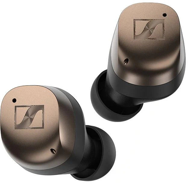 Écouteurs Boutton Momentum sans fil à réduction de bruit. Sennheiser MTW4-BC - Noir Cuivre