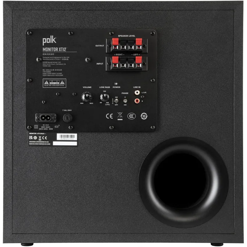 Caisson 12 po 100W Polk HTS12 - Brun