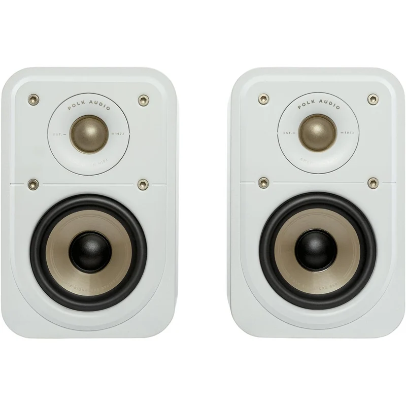 Enceinte bibliothèque Signature Elite 100W, Polk ES10 Blanc - PAIRE