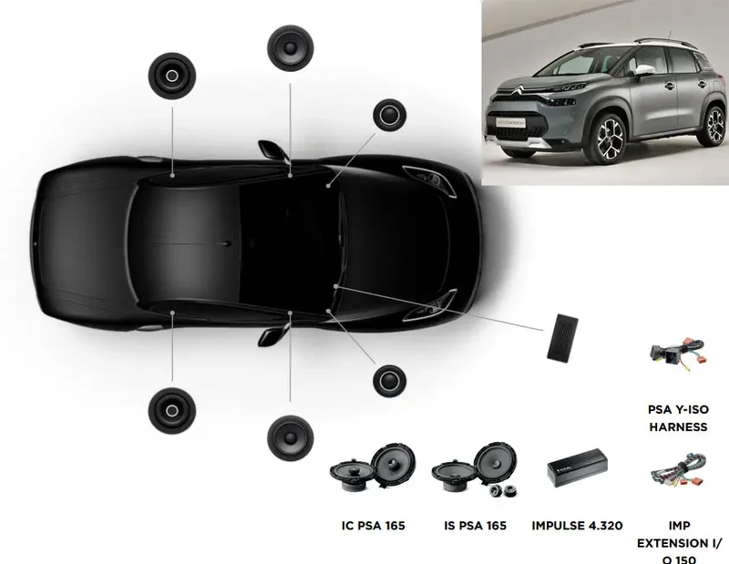 Focal Inside Citroën C3 Aircross ACTIVE 6.0 (2017 – )