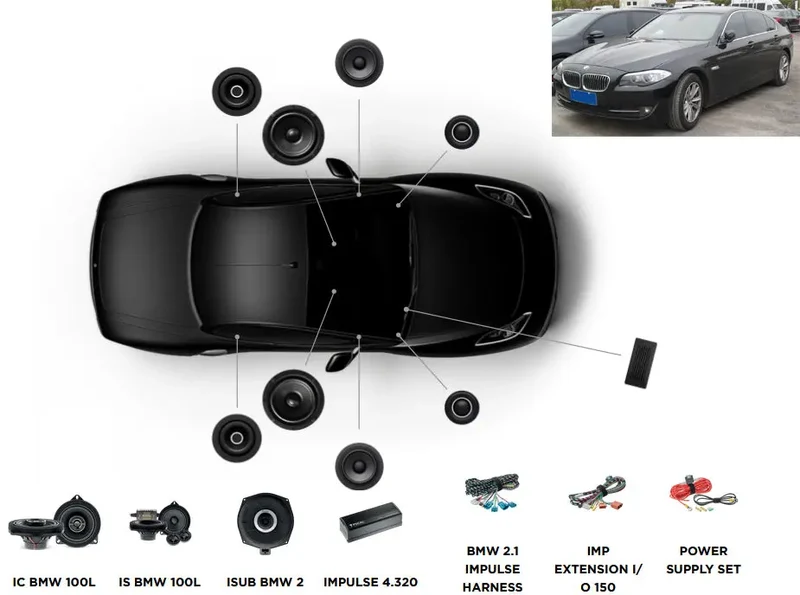FOCAL INSIDE BMW Série 5 F18 ACTIVE 6.2 – Kit audio complet