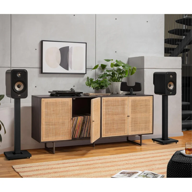 Enceinte bibliothèque Signature Elite 150W, Polk ES20 Noir- PAIRE