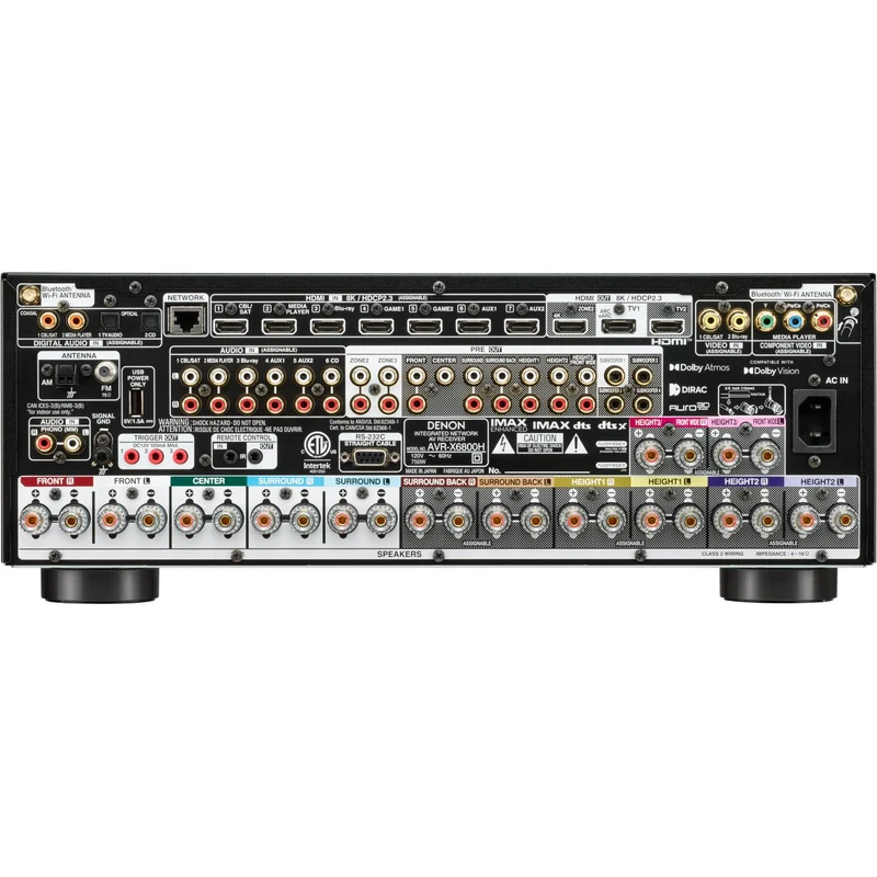 Récepteur AV 11.4 canaux, Denon AVR-X6800H