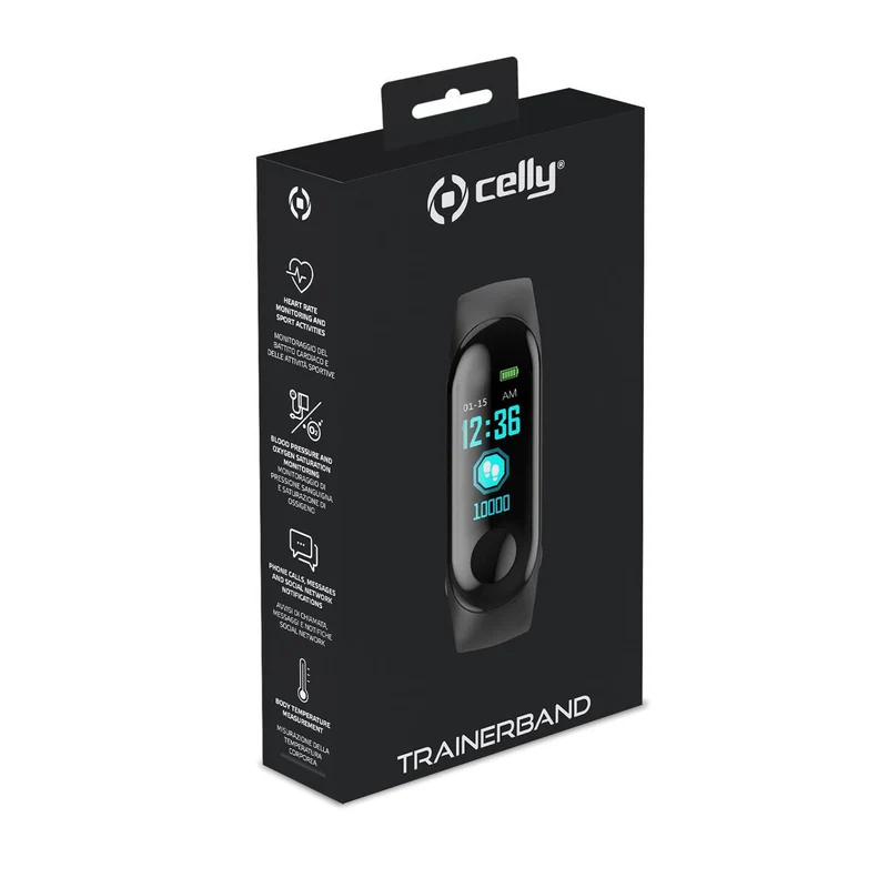 Bracelet d'activité Celly TRAINERBANDBK