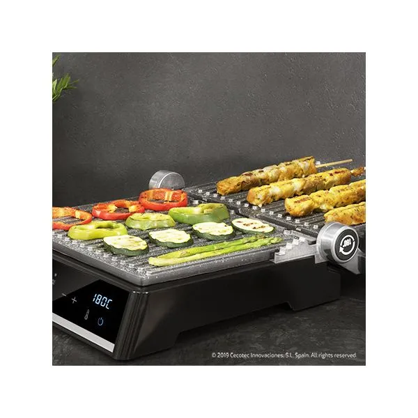 Contact Grill Cecotec Rock'nGrill Smart 2000W Black Stainless steel