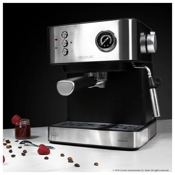 Express Manual Coffee Machine Cecotec Power Espresso 20 Professionale 1,5 L Silver Black
