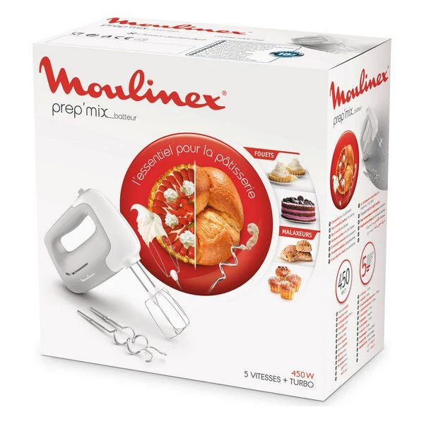 Blender/pastry Mixer Moulinex HM450B Grey 450W