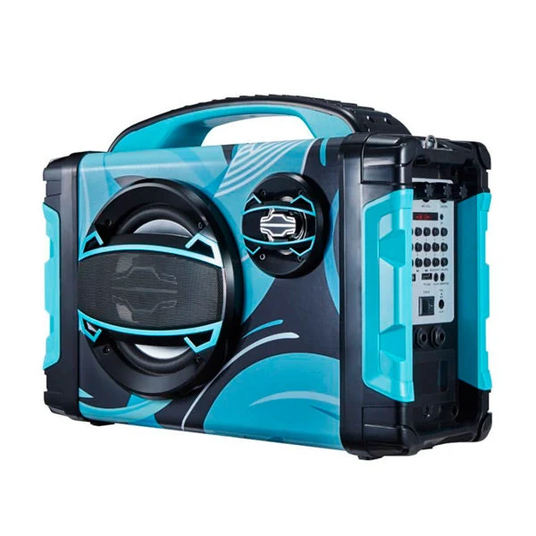 Portable Bluetooth Speakers BRIGMTON BBOX-2 FM LED 25W Blue