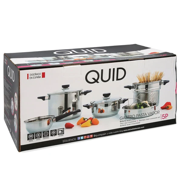 Cookware Quid Stainless steel (5 pcs) (Ø 22-24-14 cm)