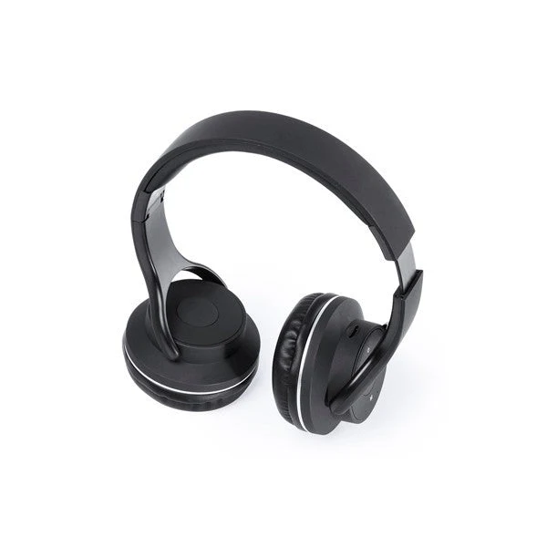 Foldable Headphones with Bluetooth USB FM 6W Black 146131