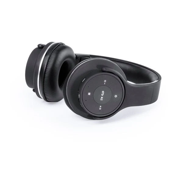 Foldable Headphones with Bluetooth USB FM 6W Black 146131