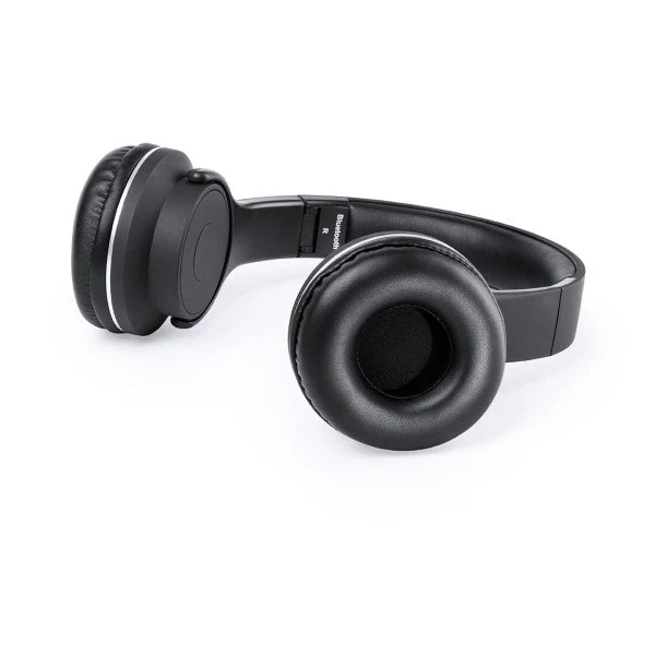 Foldable Headphones with Bluetooth USB FM 6W Black 146131