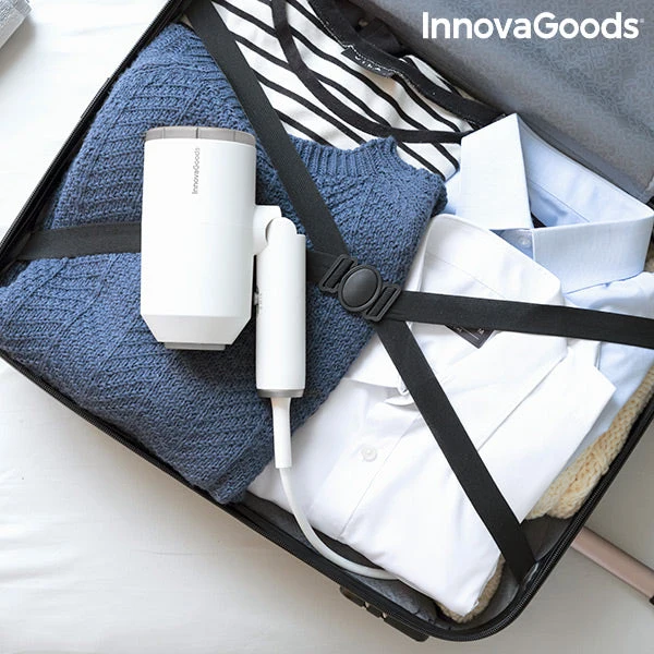 Folding Ionic Hair Dryer with Accessories Ventio InnovaGoods 1600W White/grey