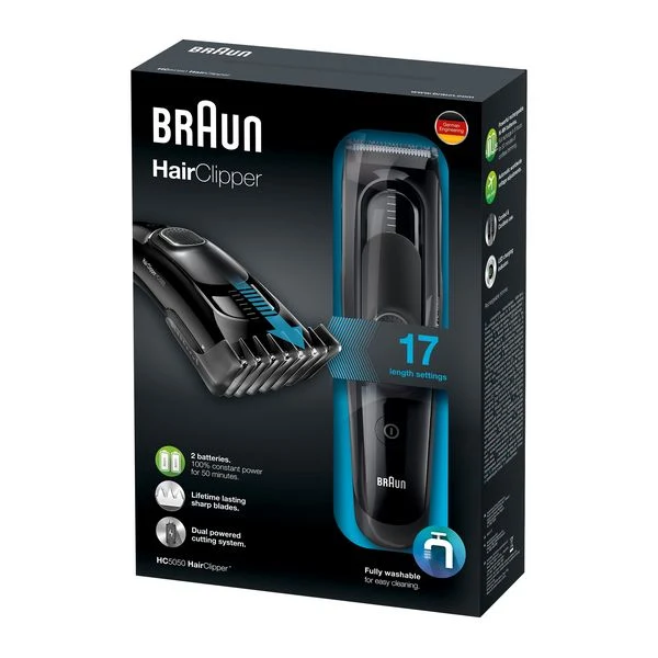 Hair Clippers Braun HC5050 40 min Black