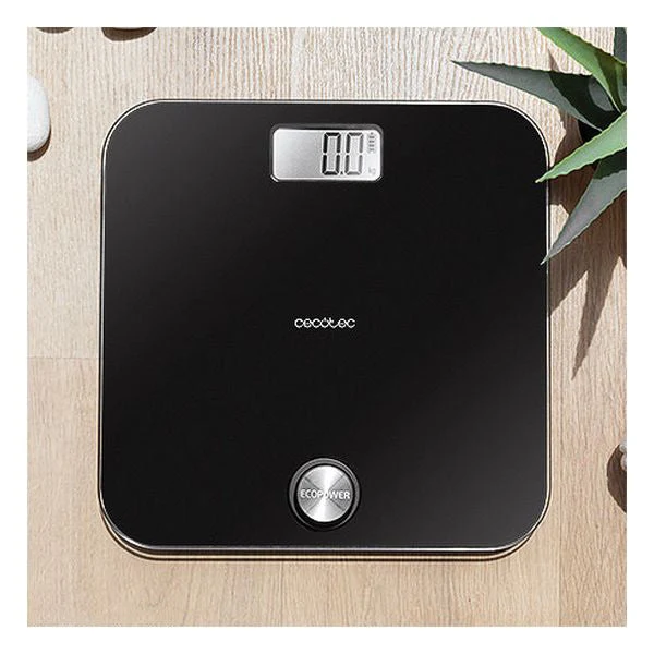 Digital Bathroom Scales Cecotec EcoPower 10000 Healthy Black LCD 180 kg Black