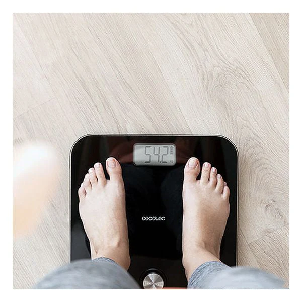 Digital Bathroom Scales Cecotec EcoPower 10000 Healthy Black LCD 180 kg Black