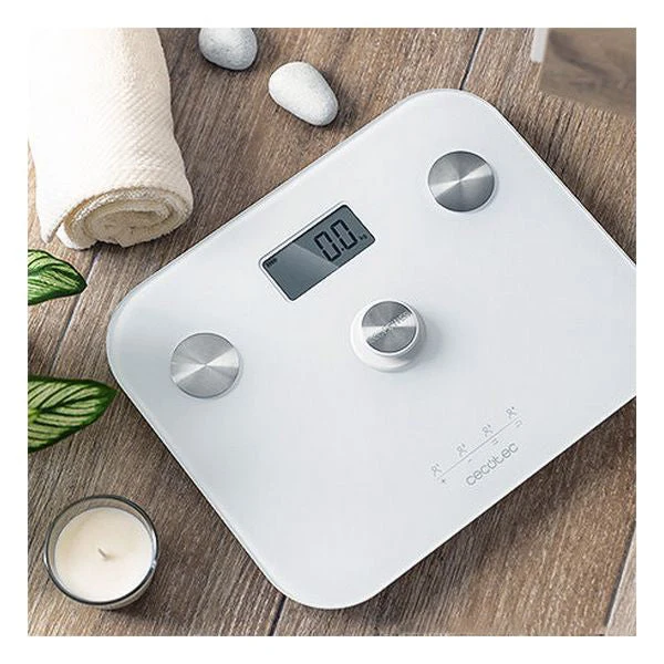 Digital Bathroom Scales Cecotec EcoPower 10100 Full Healthy LCD 180 kg White