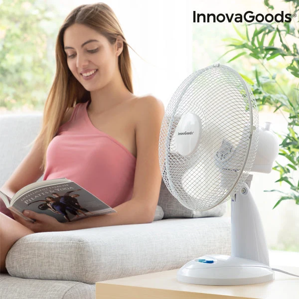 InnovaGoods Ø 30 cm 35W White Desk Fan