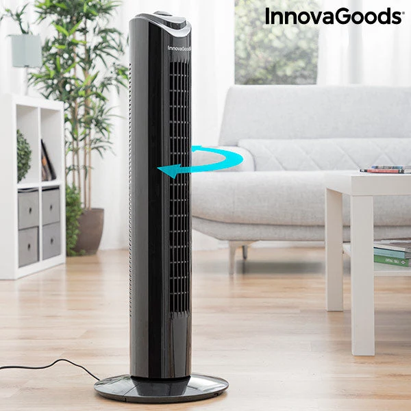 Tower Fan InnovaGoods 80 cm 50W Black
