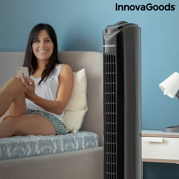 Tower Fan InnovaGoods 80 cm 50W Black