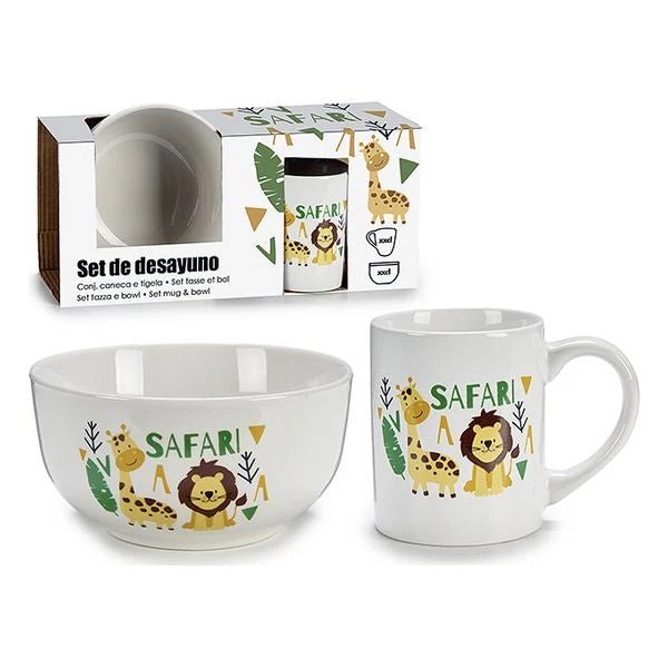 Children’s Dinner Set Porcelain (26 x 7 x 13,8 cm) 2 Pieces