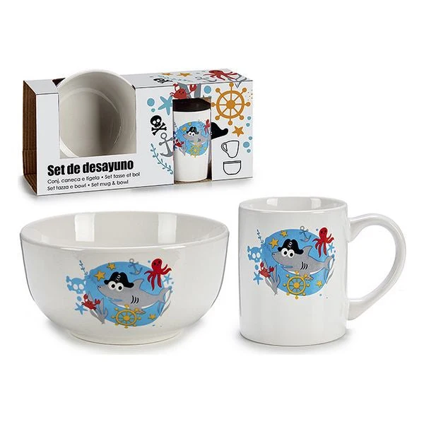 Children’s Dinner Set Porcelain (26 x 7 x 13,8 cm) 2 Pieces