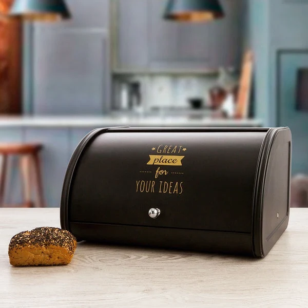 Breadbasket Quid B&W Black Stainless steel 30 x 26 x 17 cm