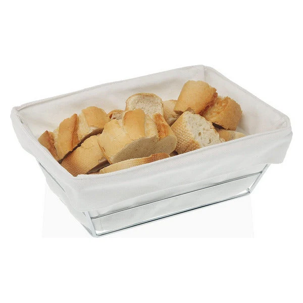 Breadbasket Metal Textile White