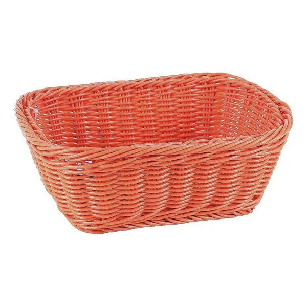 Multi-purpose basket Rectangular Plastic Orange (23 x 18 x 8 cm)
