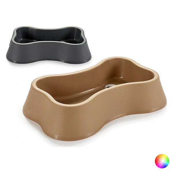 Pet feeding dish Bone (32 x 7 x 21 cm)