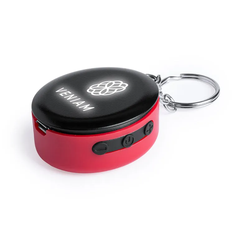 Enceinte porte clé bluetooth, avec led et puissance de 1w, bouton on/off, batterie 150 mAh ZUCKER