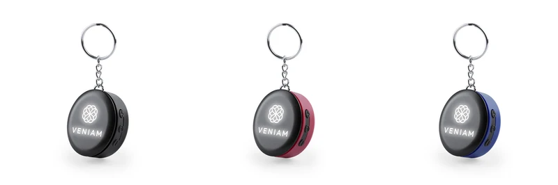 Enceinte porte clé bluetooth, avec led et puissance de 1w, bouton on/off, batterie 150 mAh ZUCKER