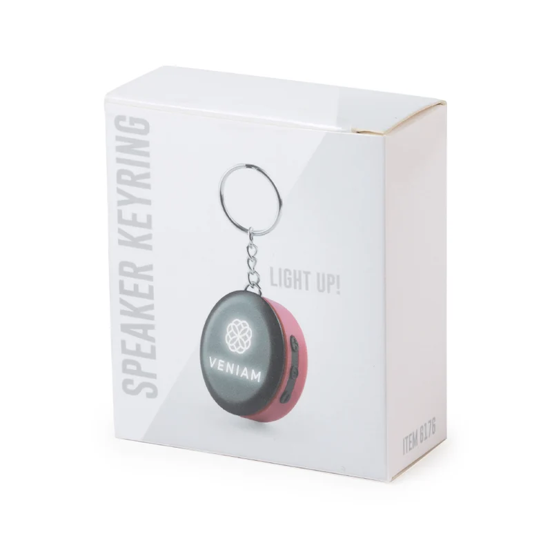 Enceinte porte clé bluetooth, avec led et puissance de 1w, bouton on/off, batterie 150 mAh ZUCKER
