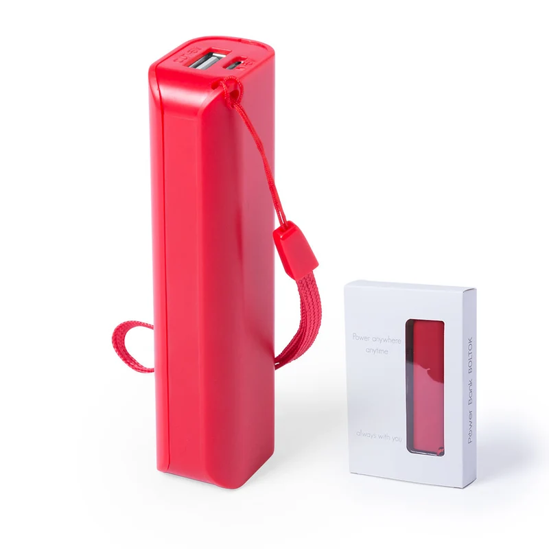 Batterie externe 1200 mAh avec sortie usb, entrée micro usb, câble non inclus BOLTOK