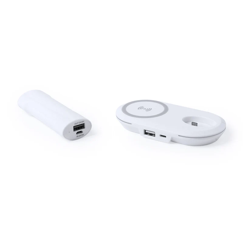 Chargeur Power Bank sans fil 5w 2200 mAh avec entrée micro usb et sortie usb ZENON