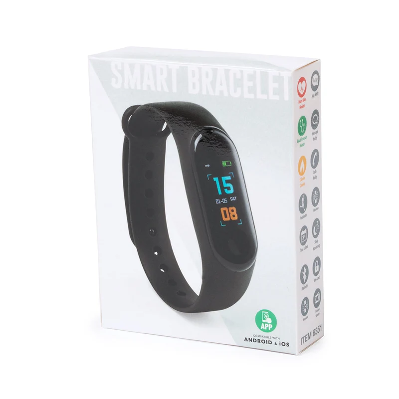 Bracelet intelligent multifonction sport avec connexion bluetooth, écran tft, batterie 90 mAh, bracelet tpu RAGOL